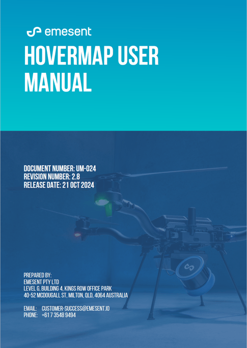 Cover - UM-024 - Hovermap User Manual - 2.8