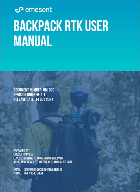 Cover - UM-029 - Backpack RTK User Manual - 1.1