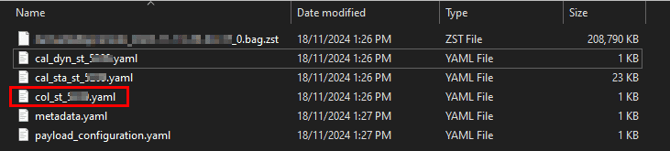Camera and Calibration Serial Mismatch - Calibration File