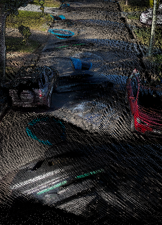 How to remove Hovermap from the colorized point cloud