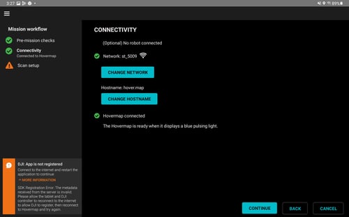 DJI App Not Registered_Mission Workflow