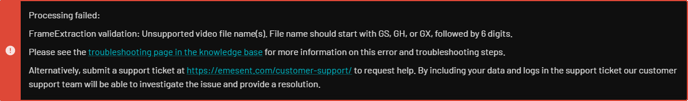 Dataset has incorrectly named video files Error 1