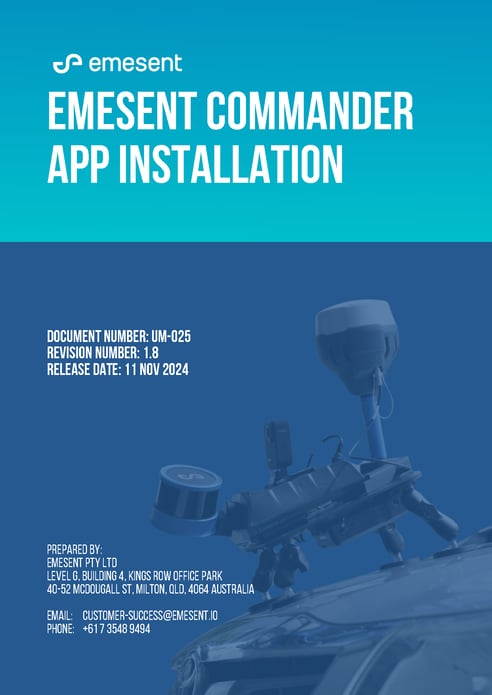 UM-025 - Emesent Commander App Installation - 1.8