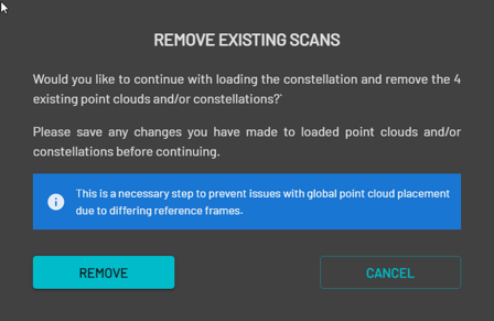 remove existing scans